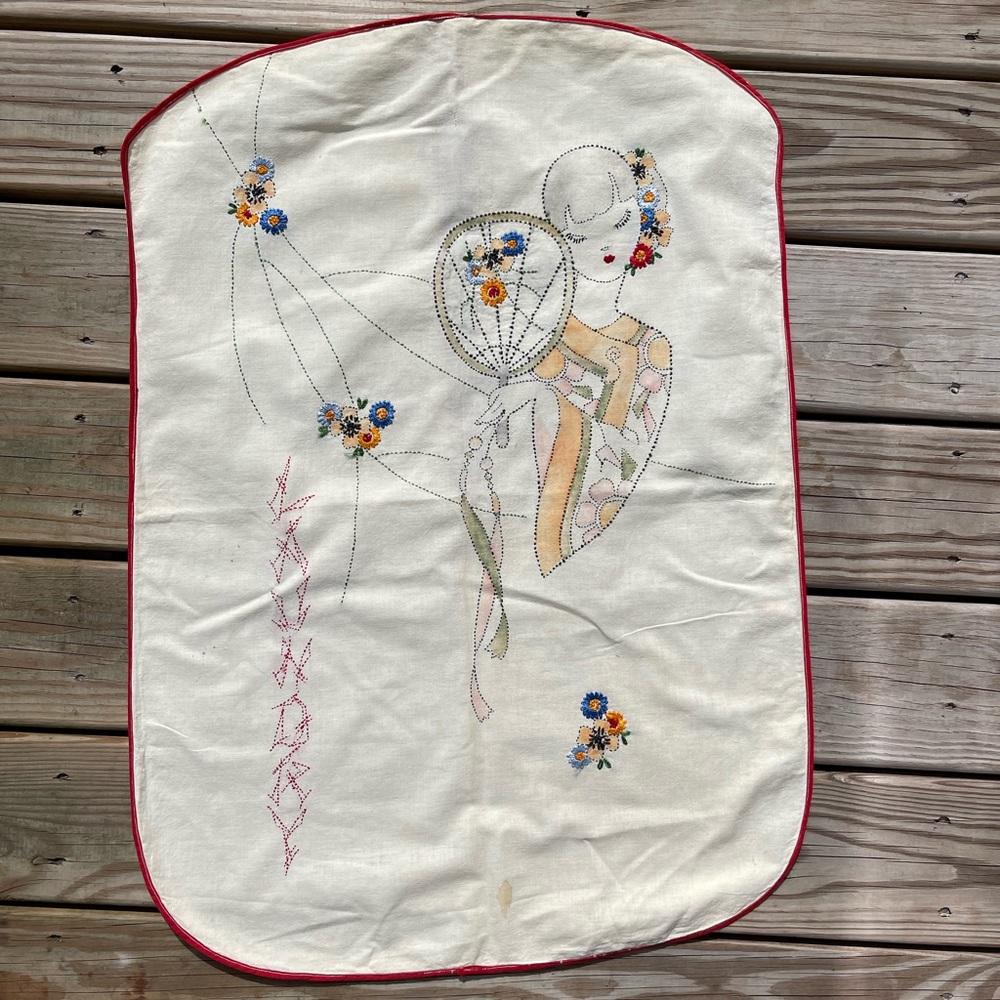 Gorgeous!  Vintage 1940’s laundry bag!